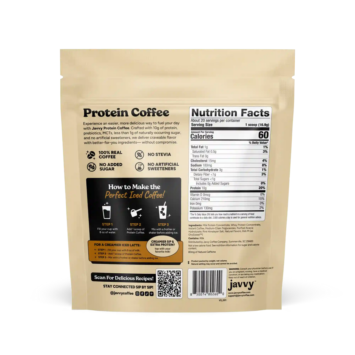 Salted Caramel Protein Coffee