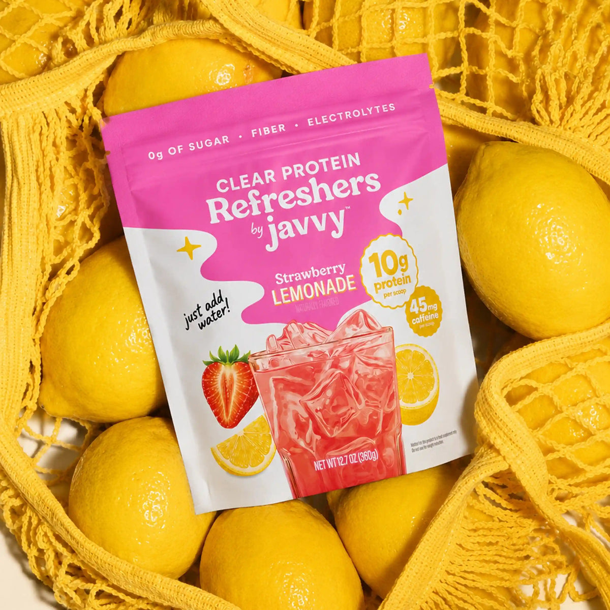 Strawberry Lemonade Protein Refresher