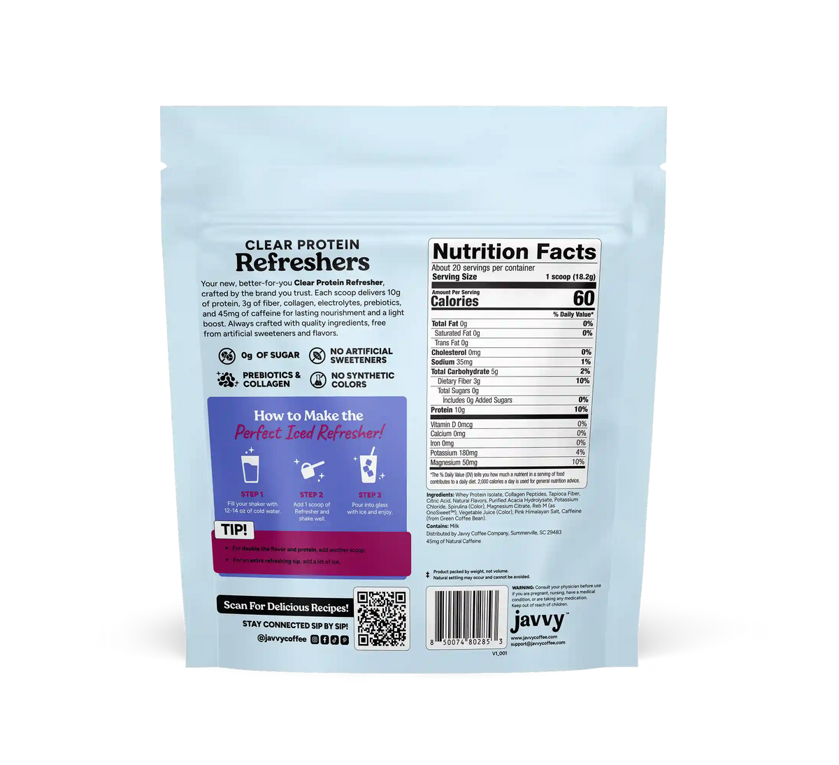 Blueberry Pomegranate Protein Refresher