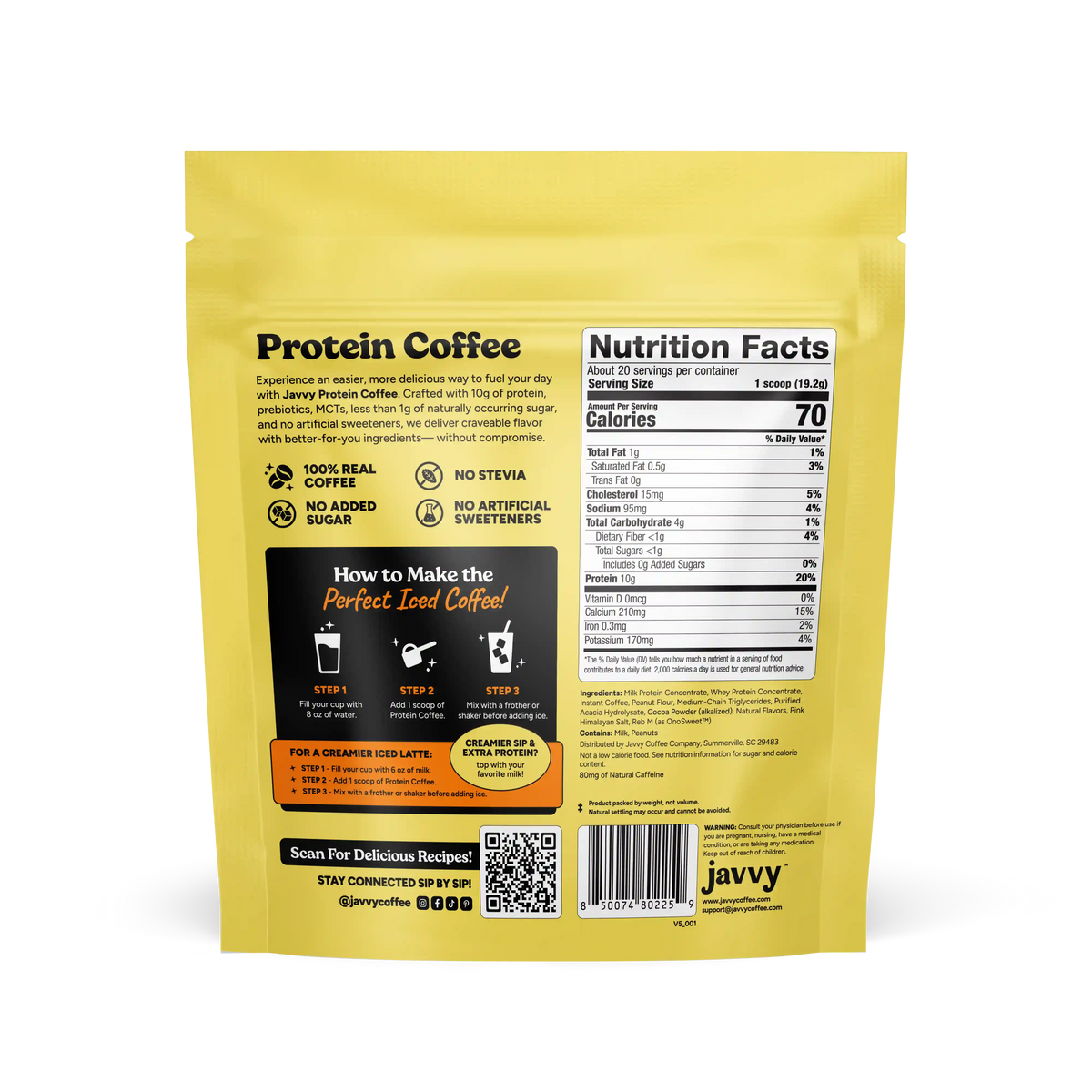 Chocolate Peanut Butter Protein Coffee